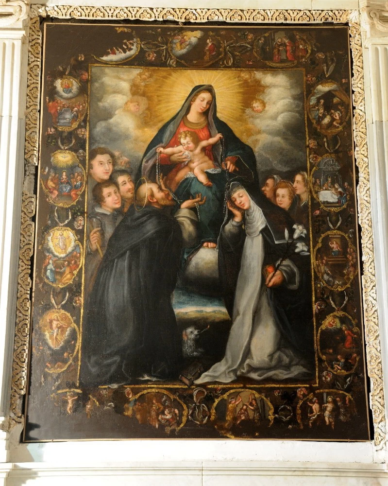 Madonna del rosario con San Domenico e Santa Caterina da Siena